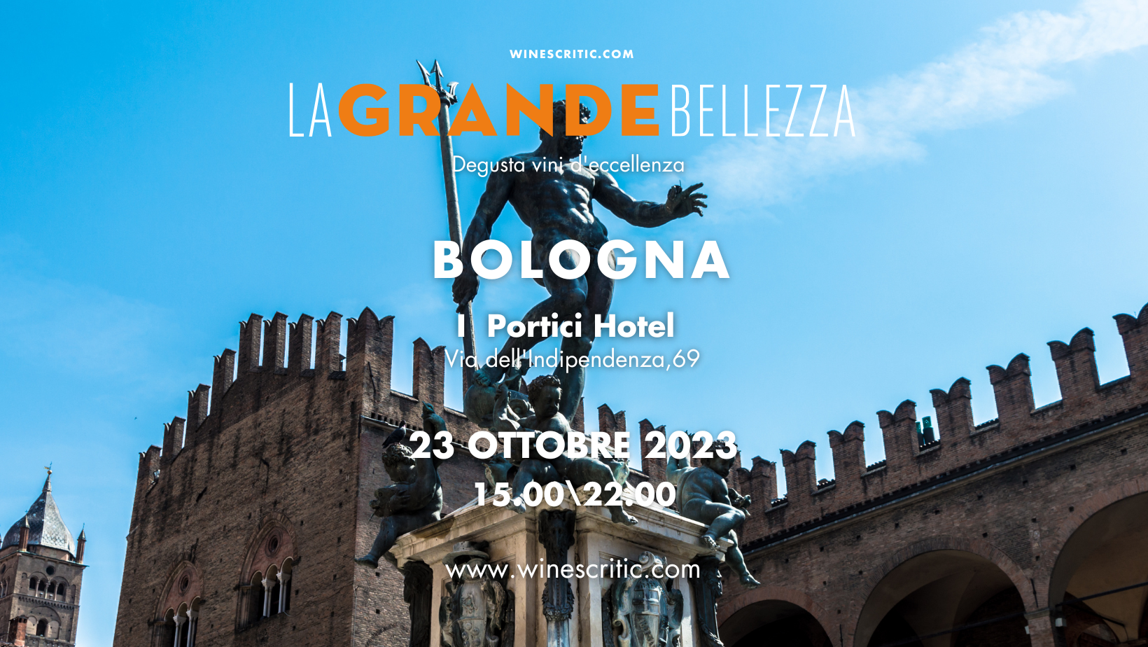 Locandina evento La Grande Bellezza 2023 Bologna